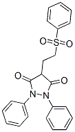 1,2-diphenyl-4-[2-(phenylsulphonyl)ethyl]pyrazolidine-3,5-dione