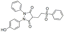 1-(p-Hydroxyphenyl)-2-phenyl-4-[2-(phenylsulfonyl)ethyl]pyrazolidine-3,5-dione