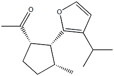 1-[(1S)-3α-Methyl-2α-(3-isopropylfuran-2-yl)cyclopentan-1α-yl]ethanone