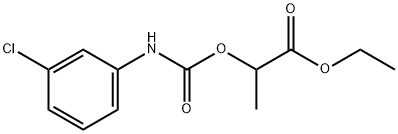 Propanoic acid, 2-[[[(3-chlorophenyl)amino]carbonyl]oxy]-, ethyl ester