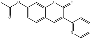 2-oxo-3-(pyridin-2-yl)-2H-chromen-7-yl acetate