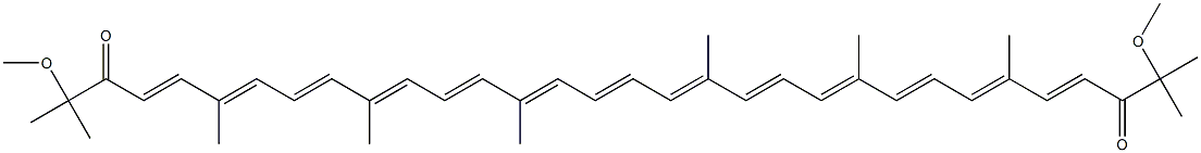3,3',4,4'-Tetradehydro-1,1',2,2'-tetrahydro-1,1'-dimethoxy-2,2'-dioxo-ψ,ψ-carotene