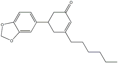 5-benzo[1,3]dioxol-5-yl-3-hexyl-cyclohex-2-en-1-one