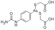 2-[[4-(carbamoylamino)phenyl]-(carboxymethylsulfanyl)arsanyl]sulfanyla cetic acid