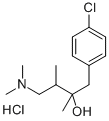 p-chloro-alpha-[2-(dimethylamino)-1-methylethyl]-alpha-methylphenethyl alcohol hydrochloride