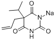 sodium 5-allyl-5-isopropylbarbiturate