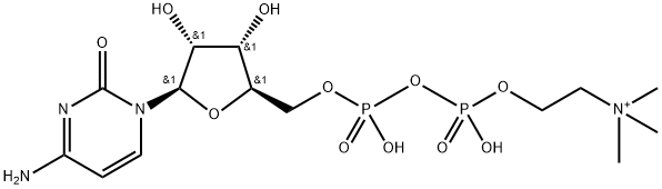 Cytidine 5'-(trihydrogen diphosphate), mono[2-(trimethylammonio)ethyl] ester