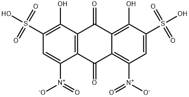 9,10-dihydro-1,8-dihydroxy-4,5-dinitro-9,10-dioxoanthracene-2,7-disulphonic acid