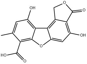 1,3-Dihydro-4,10-dihydroxy-8-methyl-3-oxoisobenzofuro[5,4-b]benzofuran-7-carboxylic acid