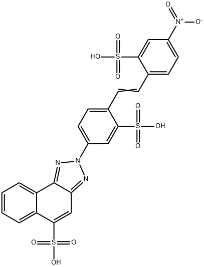2-[4-[2-(4-nitro-2-sulphophenyl)vinyl]-3-sulphophenyl]-2H-naphtho[1,2-d]triazole-5-sulphonic acid