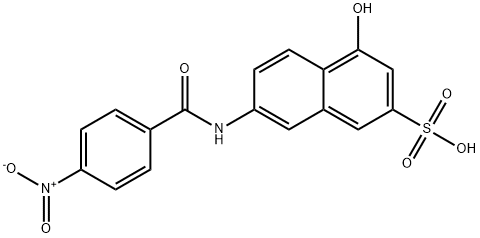 4-hydroxy-7-[(4-nitrobenzoyl)amino]naphthalene-2-sulphonic acid
