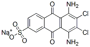 sodium 5,8-diamino-6,7-dichloro-9,10-dihydro-9,10-dioxoanthracene-2-sulphonate