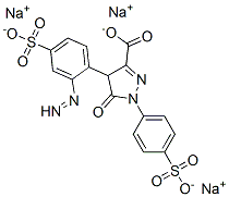 trisodium 5-oxo-1-(4-sulfonatophenyl)-4-(4-sulfonatophenyl)diazenyl-4H-pyrazole-3-carboxylate