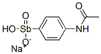 N-[p-(dihydroxystibino)phenyl]acetamide Sb-oxide, monosodium salt