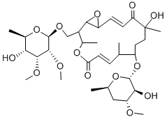 (1R,2R,3R,6E,8S,9S,12S,14E,16S)-12-hydroxy-2-[[(2R,3R,4R,5R,6R)-5-hydroxy-3,4-dimethoxy-6-methyl-oxan-2-yl]oxymethyl]-9-[(2S,3R,4S,6R)-3-hydroxy-4-methoxy-6-methyl-oxan-2-yl]oxy-3,8,12-trimethyl-4,17-dioxabicyclo[14.1.0]heptadeca-6,14-diene-5,13-dione
