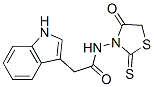 N-(4-Oxo-2-thioxothiazolidin-3-yl)-1H-indole-3-acetamide