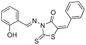 3-[[(2-Hydroxyphenyl)methylene]amino]-5-(phenylmethylene)-2-thioxo-4-thiazolidinone