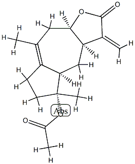 (3aR)-2,3,3aα,4,4aα,5,6,7,9,9aα-Decahydro-5α-acetyloxy-5,8-dimethyl-3-methyleneazuleno[6,5-b]furan-2-one