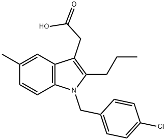 2-[1-[(4-chlorophenyl)methyl]-5-methyl-2-propyl-indol-3-yl]acetic acid