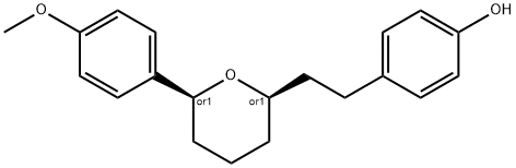 4-[2-[(2R,6S)-6-(4-methoxyphenyl)oxan-2-yl]ethyl]phenol
