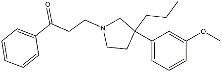 β-[3-(m-Methoxyphenyl)-3-propyl-1-pyrrolidinyl]propiophenone