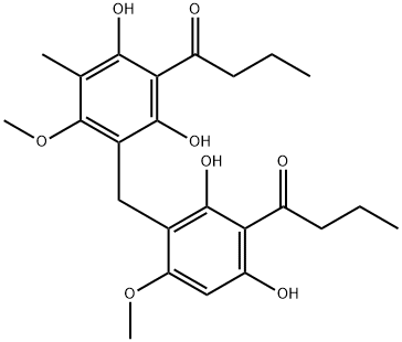 1-[3-[[2,4-Dihydroxy-6-methoxy-5-methyl-3-(1-oxobutyl)phenyl]methyl]-2,6-dihydroxy-4-methoxyphenyl]-1-butanone