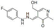 4-[[2-(4-fluorophenyl)hydrazinyl]methylidene]-5-(hydroxymethyl)-2-meth yl-pyridin-3-one