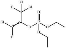 Phosphoric acid 2-chloro-1-(dichlorofluoromethyl)-2-fluoroethenyldiethyl ester