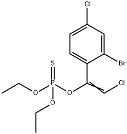 Thiophosphoric acid O,O-diethyl O-[1-(2-bromo-4-chlorophenyl)-2-chloroethenyl] ester