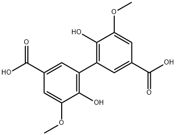 3-(5-carboxy-2-hydroxy-3-methoxy-phenyl)-4-hydroxy-5-methoxy-benzoic a cid