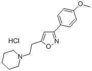 3-(p-Methoxyphenyl)-5-(2-piperidinoethyl)isoxazole hydrochloride