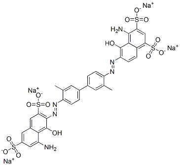 4-Amino-6-[[4'-[(8-amino-1-hydroxy-3,6-disulfo-2-naphtyl)azo]-3,3'-dimethyl-4-biphenylyl]azo]-5-hydroxy-1,3-naphthalenedisulfonic acid tetrasodium salt