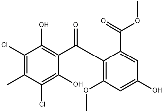 2-(2,6-Dihydroxy-3,5-dichloro-4-methylbenzoyl)-3-methoxy-5-hydroxybenzoic acid methyl ester