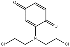 1,4-Benzoquinone, 2-(N,N-bis(2-chloroethyl)amino)-