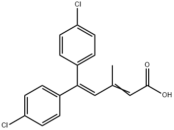 2,4-Pentadienoic acid, 5,5-bis(p-chlorophenyl)-3-methyl-