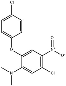 5-CHLORO-2-(4-CHLOROPHENOXY)-N,N-DIMETHYL-4-NITROANILINE