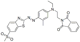 N-[2-[N-ethyl-4-[[6-(methylsulphonyl)benzothiazol-2-yl]azo]-m-toluidino]ethyl]phthalimide