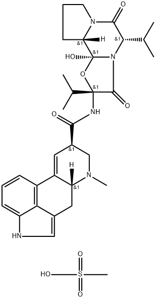 12'-HYDROXY-2',5'ALPHA-DIISOPROPYLERGOTAMAN-3',6',18-TRIONE METHANESULPHONATE