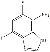 1H-Benzimidazol-4-amine,5,7-difluoro-(9CI)