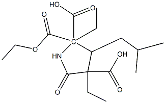 Triethyl=3-isobutyl-5-oxo-2,2,4-pyrrolidinetricarboxylate