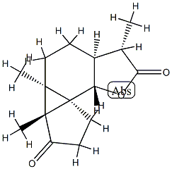 (3aR,8bR)-3a,3b,4,5,5aα,8aβ-Hexahydro-3aβ,3bα,6α-trimethyl-1H-cyclopenta[2,3]cyclopropa[1,2-g]benzofuran-3,7(2H,6H)-dione
