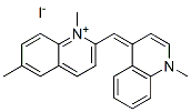 1,6-dimethyl-2-[(1-methyl-4(1H)-quinolylidene)methyl]quinolinium iodide