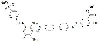 disodium 5-[[4'-[[2,6-diamino-3-methyl-5-[(4-sulphonatophenyl)azo]phenyl]azo][1,1'-biphenyl]-4-yl]azo]salicylate