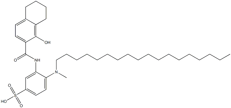 4-(methyloctadecylamino)-3-[(5,6,7,8-tetrahydro-1-hydroxy-2-naphthyl)carbamoyl]benzenesulphonic acid