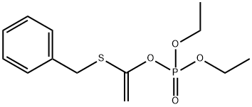 Phosphoric acid diethyl 1-(benzylthio)ethenyl ester