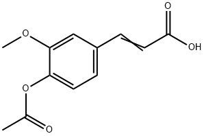 4-乙酰氧基-3-甲氧基肉桂酸