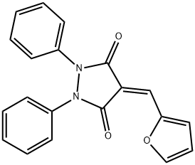3,5-Pyrazolidinedione, 4-(2-furanylmethylene)-1,2-diphenyl-