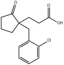 3-[1-[(2-chlorophenyl)methyl]-2-oxo-cyclopentyl]propanoic acid