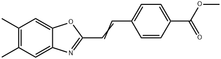 methyl 4-[2-(5,6-dimethyl-2-benzoxazolyl)vinyl]benzoate