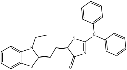 2-(diphenylamino)-5-[(3-ethyl-3H-benzothiazol-2-ylidene)ethylidene]thiazol-4(5H)-one
